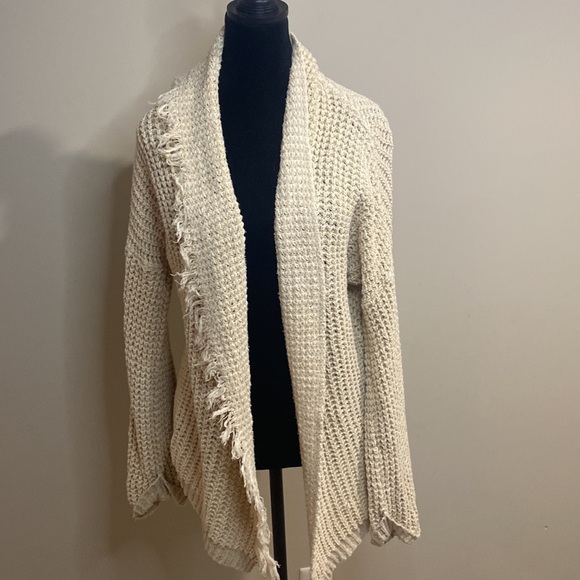 Free People I’ll Be Around Cardigan in Off White - Picture 3 of 9